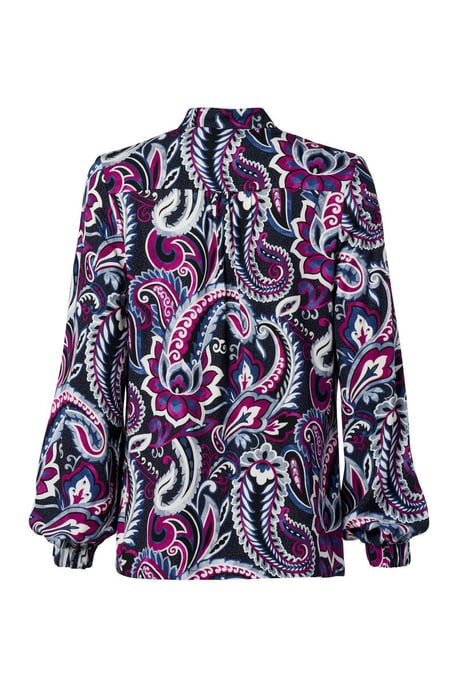 Caroline Tensen Chelsea Print Blouse Navy / Multi - Image 4