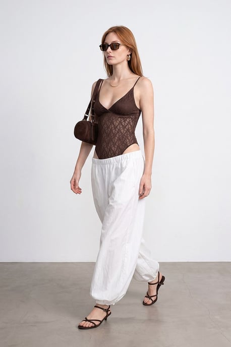 Kant Mouwloze Bodysuit Blouse - Image 5