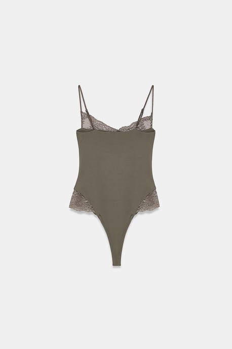 Kant Mouwloze Slim-fit Bodysuit Blouse - Image 5