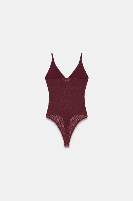 Kanten Mouwloos Bodysuit Blouse - Image 6