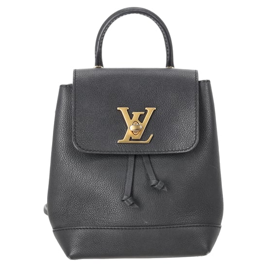Louis Vuitton LV Mini Lockme Ryggsäck i Svart Läder - Image 1