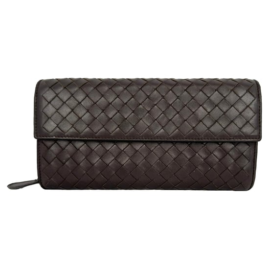 Bottega Veneta Intrecciato Continental Wallet in Brown Leather - Image 2