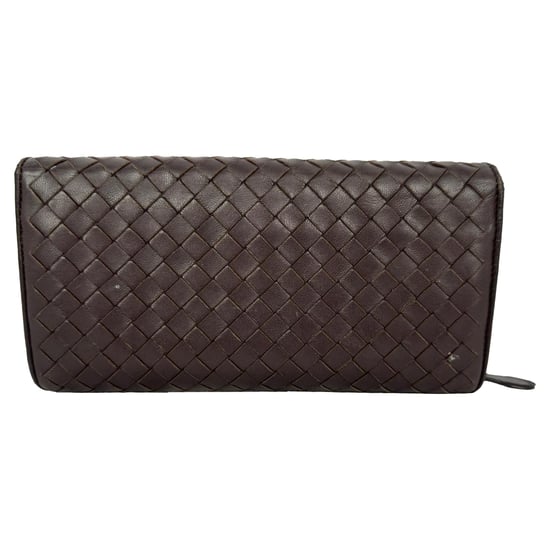 Bottega Veneta Intrecciato Continental Wallet in Brown Leather - Image 4