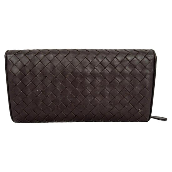 Bottega Veneta Intrecciato Continental Wallet in Brown Leather - Image 5