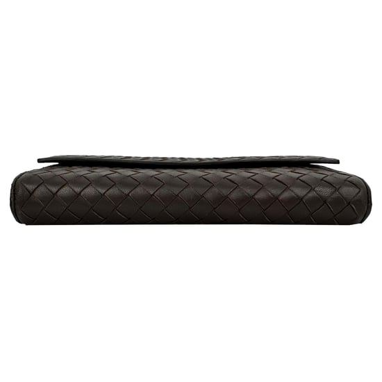 Bottega Veneta Intrecciato Continental Wallet in Brown Leather - Image 6