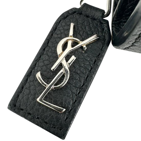 Saint Laurent Rive Gauche Zip Around Compact Wallet in Black Leather - Image 4