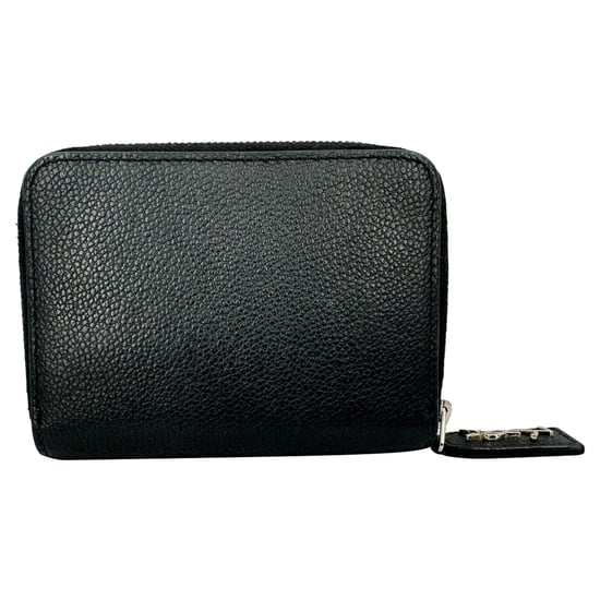 Saint Laurent Rive Gauche Zip Around Compact Wallet in Black Leather - Image 6