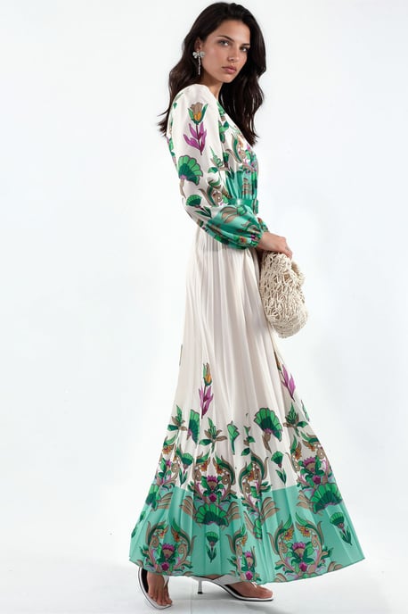 Bloemen Midi-jurk met Ceintuur - Image 2