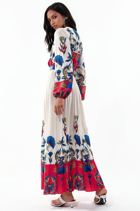 Bloemen Midi-jurk met Ceintuur - Image 3