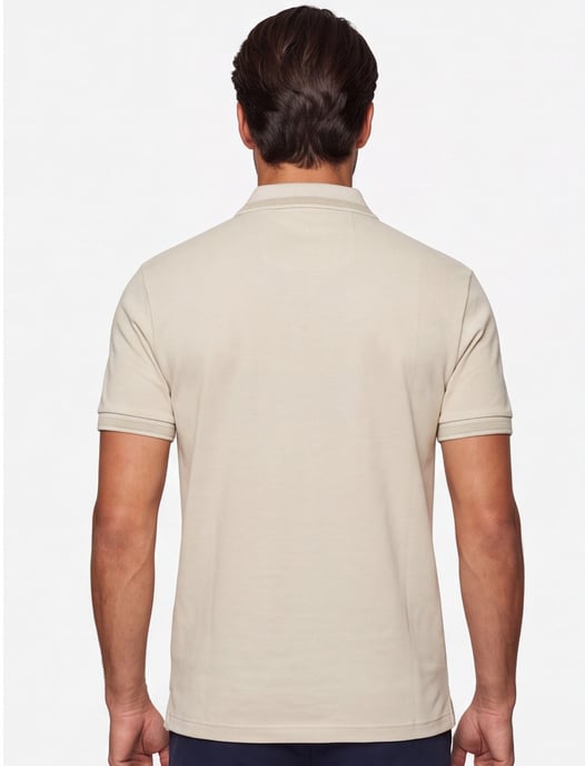 Poloshirt Boss Green Paddy beige 3 knoops pique - Image 2