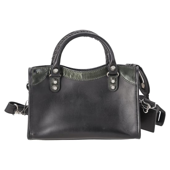 Balenciaga Holiday Mini City Giant Studs tas in zwart kalfsleer - Image 3