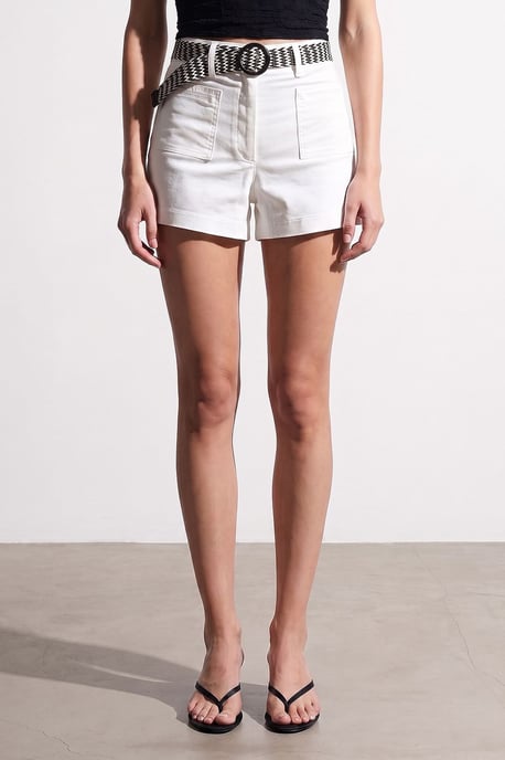 Hoge Taille Tailored Shorts Met Riem - Image 4