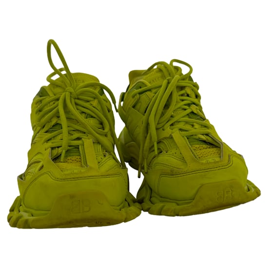 Balenciaga Track Sneakers in Neon Yellow Polyurethane - Image 3