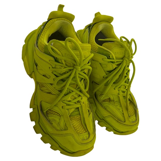 Balenciaga Track Sneakers in Neon Yellow Polyurethane - Image 6