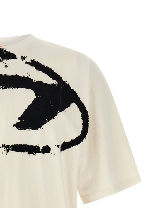 Diesel Bicolor Cotton T-Shirt - Image 3