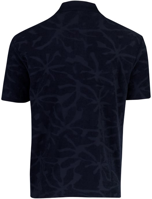 Poloshirt BOSS Orange donkerblauw met structuur - Image 2