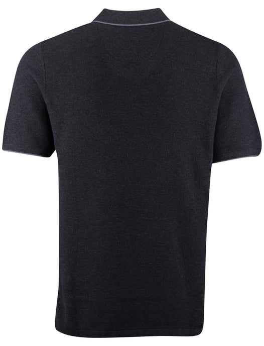 Poloshirt Casa Moda grijs structuur 3 knoops - Image 2