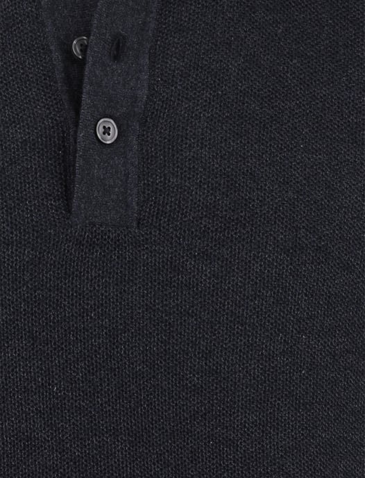 Poloshirt Casa Moda grijs structuur 3 knoops - Image 4