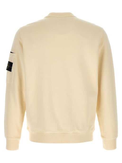 Stone Island Beige Cotton Sweatshirt - Image 2