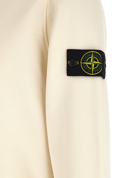 Stone Island Beige Cotton Sweatshirt - Image 5