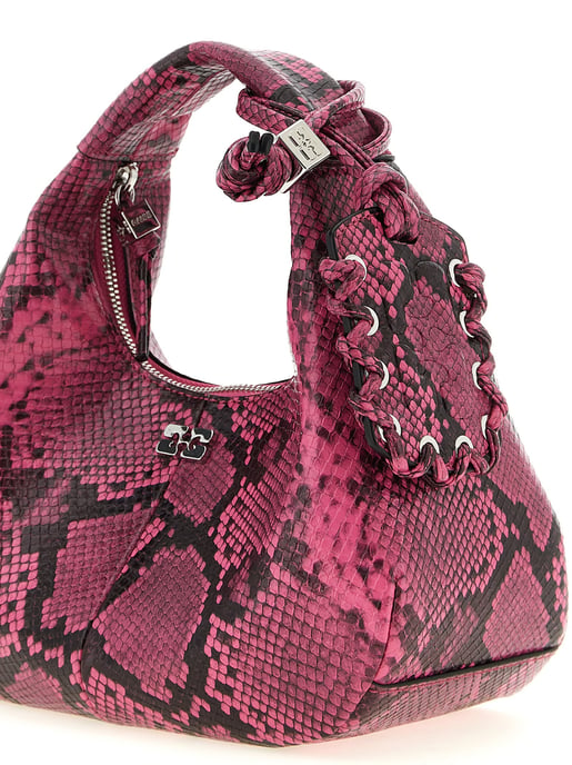 Ganni Fuchsia Recycled Polyester Handbag - Image 3