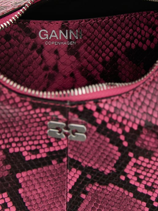 Ganni Fuchsia Recycled Polyester Handbag - Image 4
