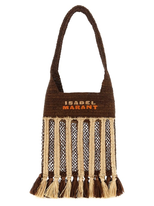 Isabel Marant Brown Raffia Shoulder Bag - Image 1