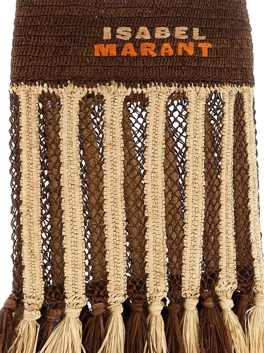 Isabel Marant Brown Raffia Shoulder Bag - Image 3