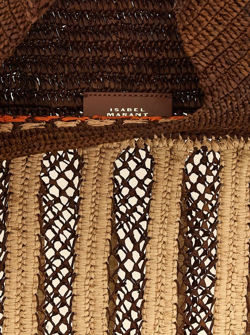 Isabel Marant Brown Raffia Shoulder Bag - Image 4