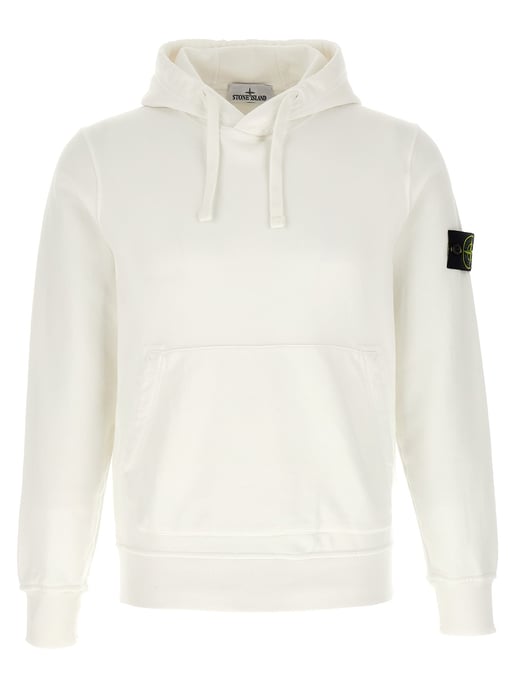 Stone Island White Cotton Sweatshirt - Image 1