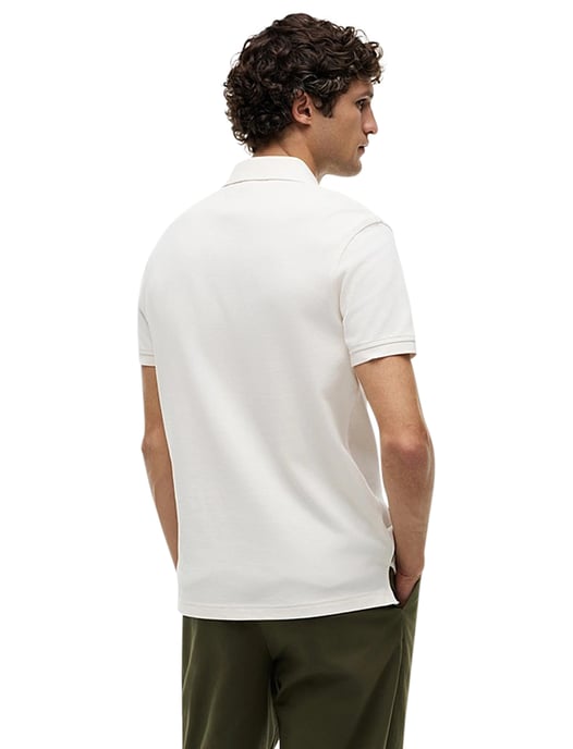katoenen Tommy Hilfiger polo creme normale fit effen - Image 2