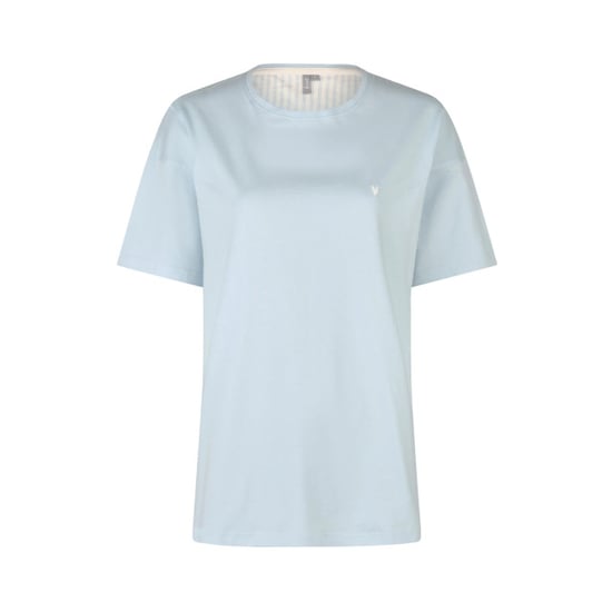 By Louise Dames korte pyjama set shortama lichtblauw/off-white gestreept - Image 4