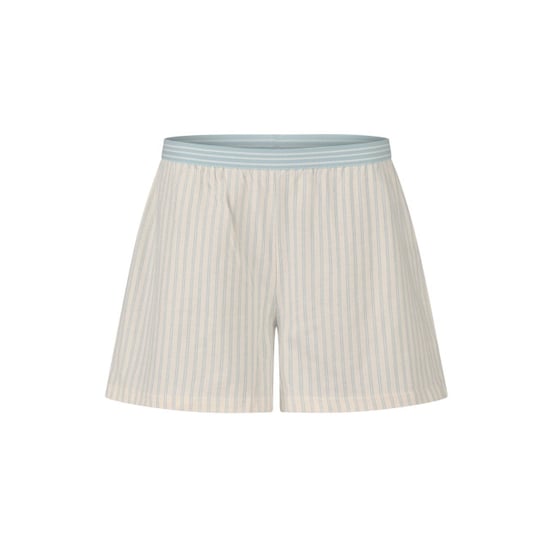 By Louise Dames korte pyjama set shortama lichtblauw/off-white gestreept - Image 5