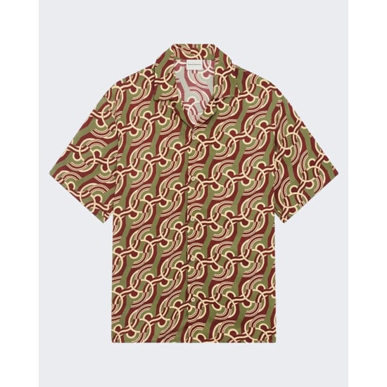 Drole De Monsieur Heren viscose chain link monogram shirt - Image 1
