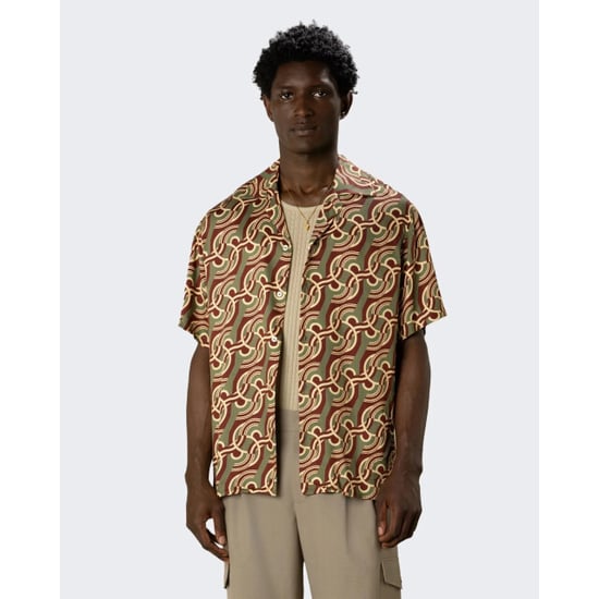 Drole De Monsieur Heren viscose chain link monogram shirt - Image 5