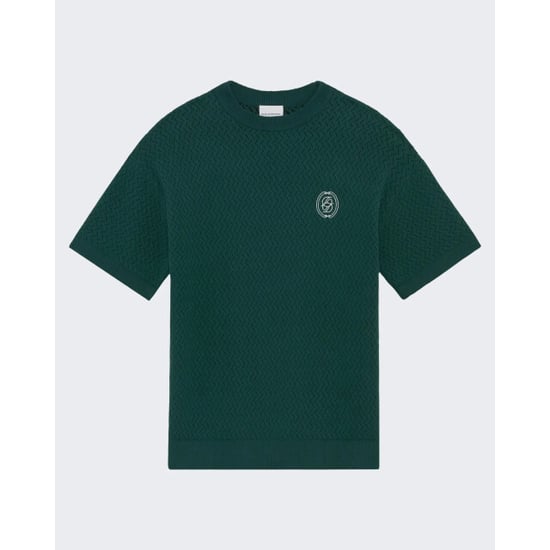 Drole De Monsieur Heren d mirror openwork knit t-shirt - Image 1