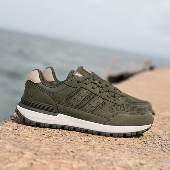 Q1905 Sneaker bussel legergroen/ wit - Image 2