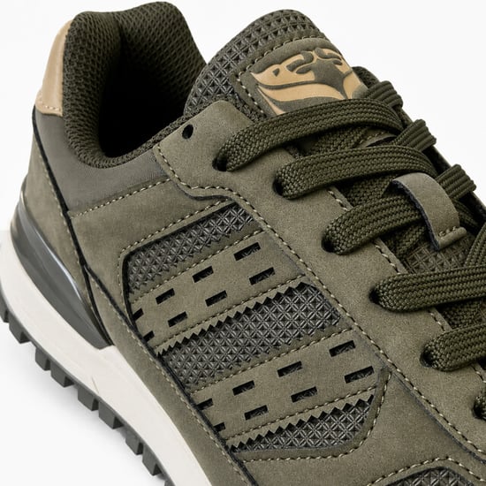 Q1905 Sneaker bussel legergroen/ wit - Image 4
