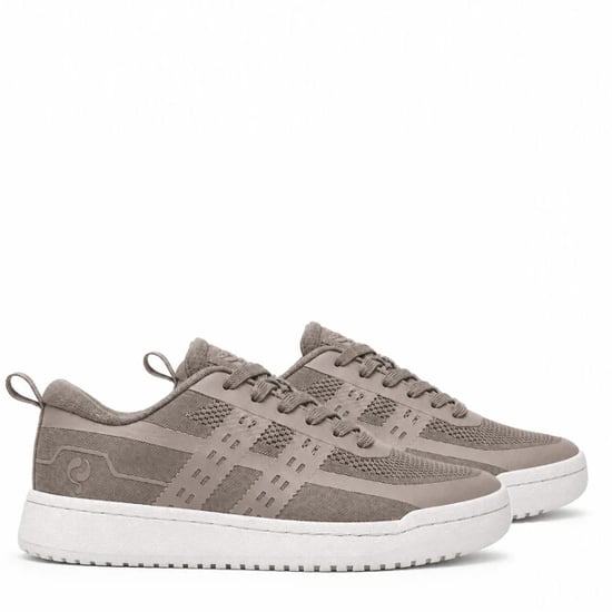 Q1905 Sneaker marken taupe/ wit - Image 3