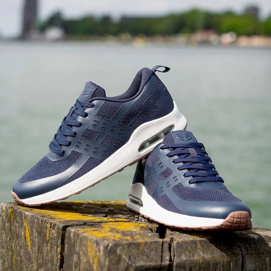 Q1905 Sneaker enkhuizen donkerblauw/ wit - Image 4