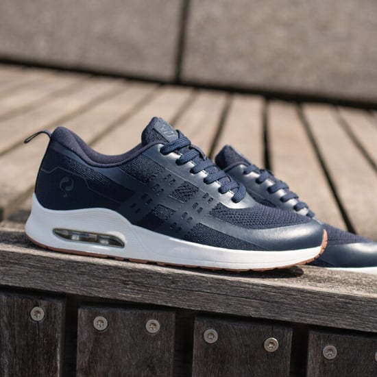 Q1905 Sneaker enkhuizen donkerblauw/ wit - Image 6