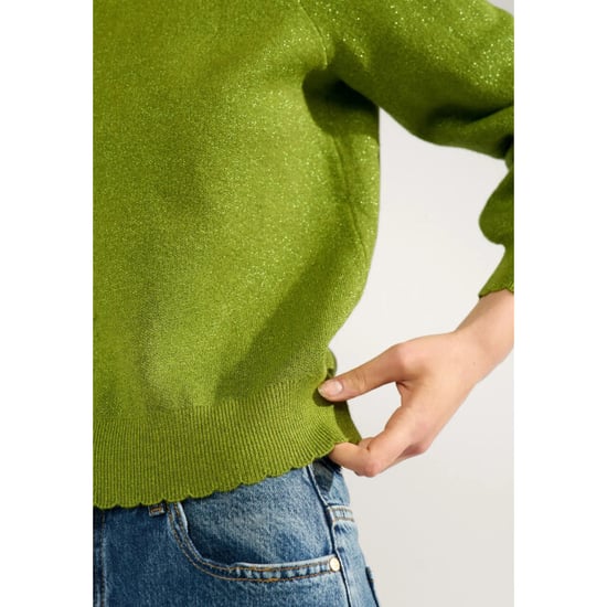 Nümph Nubir solid pullover 4060 calla green - Image 4