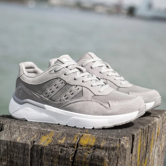 Q1905 Sneaker kampen lichtgrijs/ wit - Image 1
