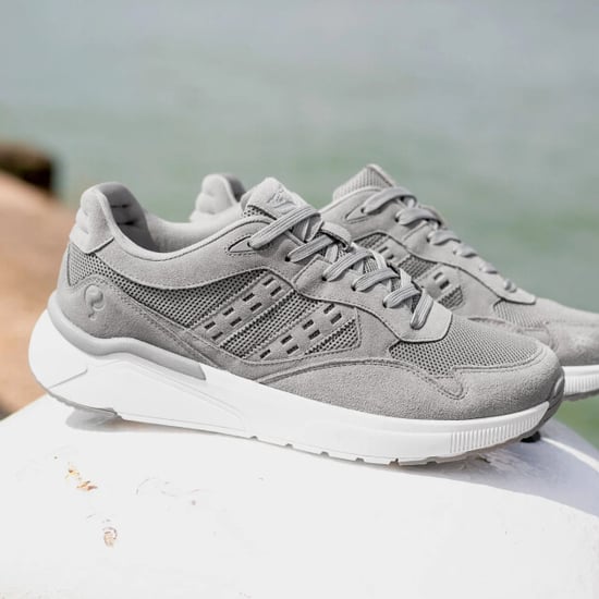Q1905 Sneaker kampen lichtgrijs/ wit - Image 4