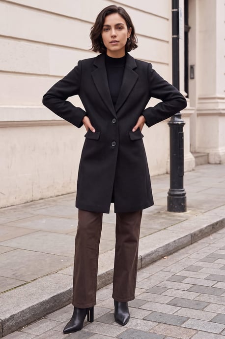 Tailored Single Breasted Coat - Image 3