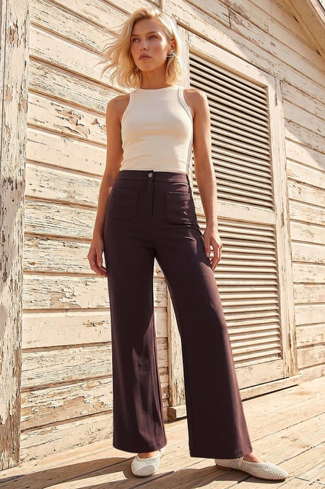 Petite Front Pocket Trouser - Image 1