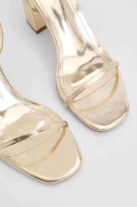 Metallic 2 Part Block Heels - Image 5
