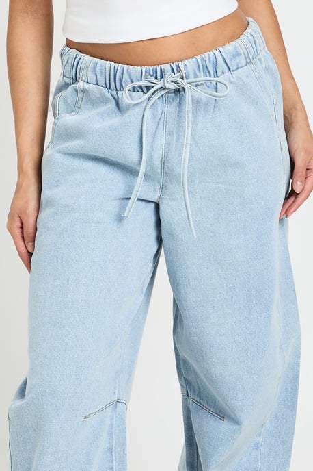 Elasticated Waistband Barrel Jean - Image 4
