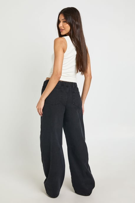 Elasticated Waistband Barrel Jean - Image 2