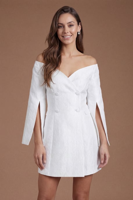 Jacquard Mini Blazer Dress - Image 2